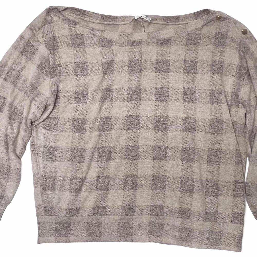 Maurices Plaid Oversized Sweater